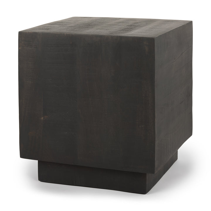 Hayden Dark Brown Wood End/Side Table Living Room Mercana