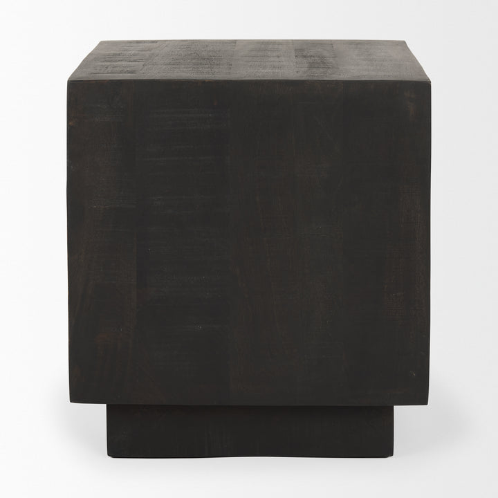 Hayden Dark Brown Wood End/Side Table Living Room Mercana