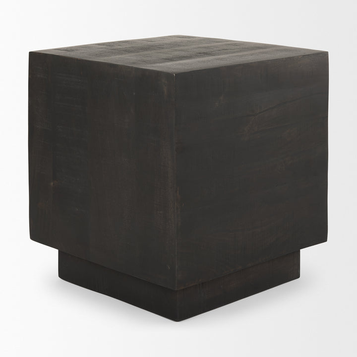 Hayden Dark Brown Wood End/Side Table Living Room Mercana