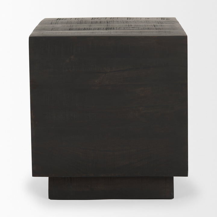 Hayden Dark Brown Wood End/Side Table Living Room Mercana