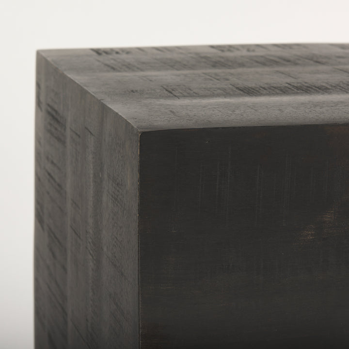 Hayden Dark Brown Wood End/Side Table Living Room Mercana