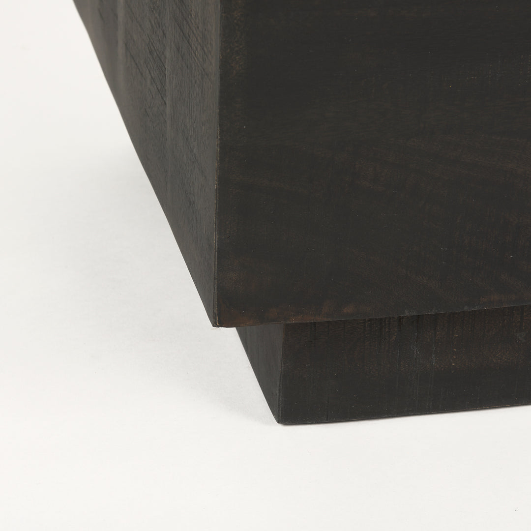 Hayden Dark Brown Wood End/Side Table Living Room Mercana