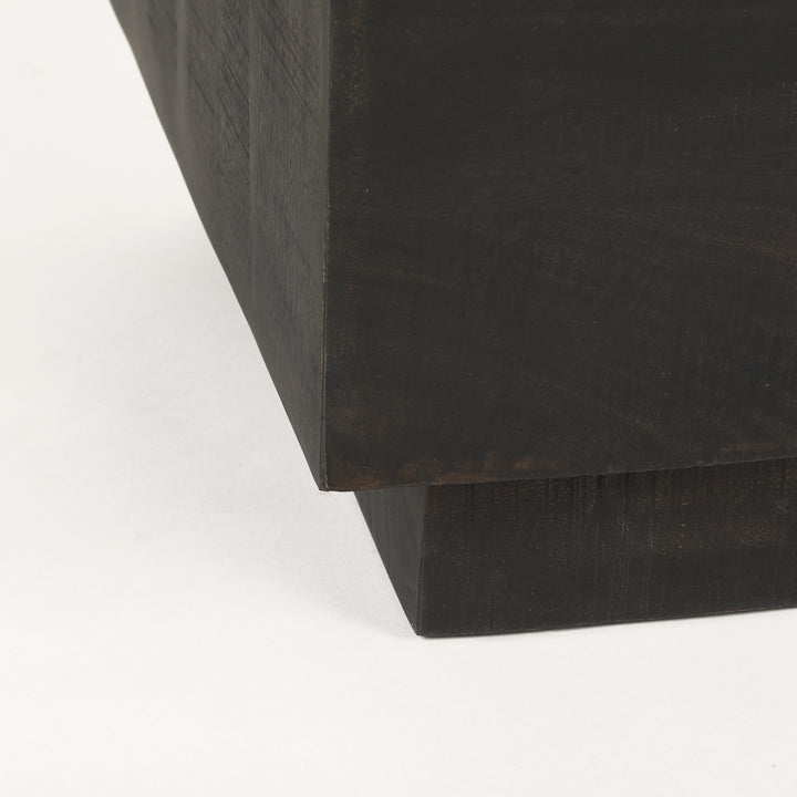 Hayden Dark Brown Wood End/Side Table Living Room Mercana
