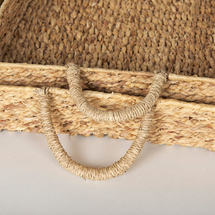 Hona Set of 2 Large Recatangular Nesting Water Hyacinth Trays Decor Mercana