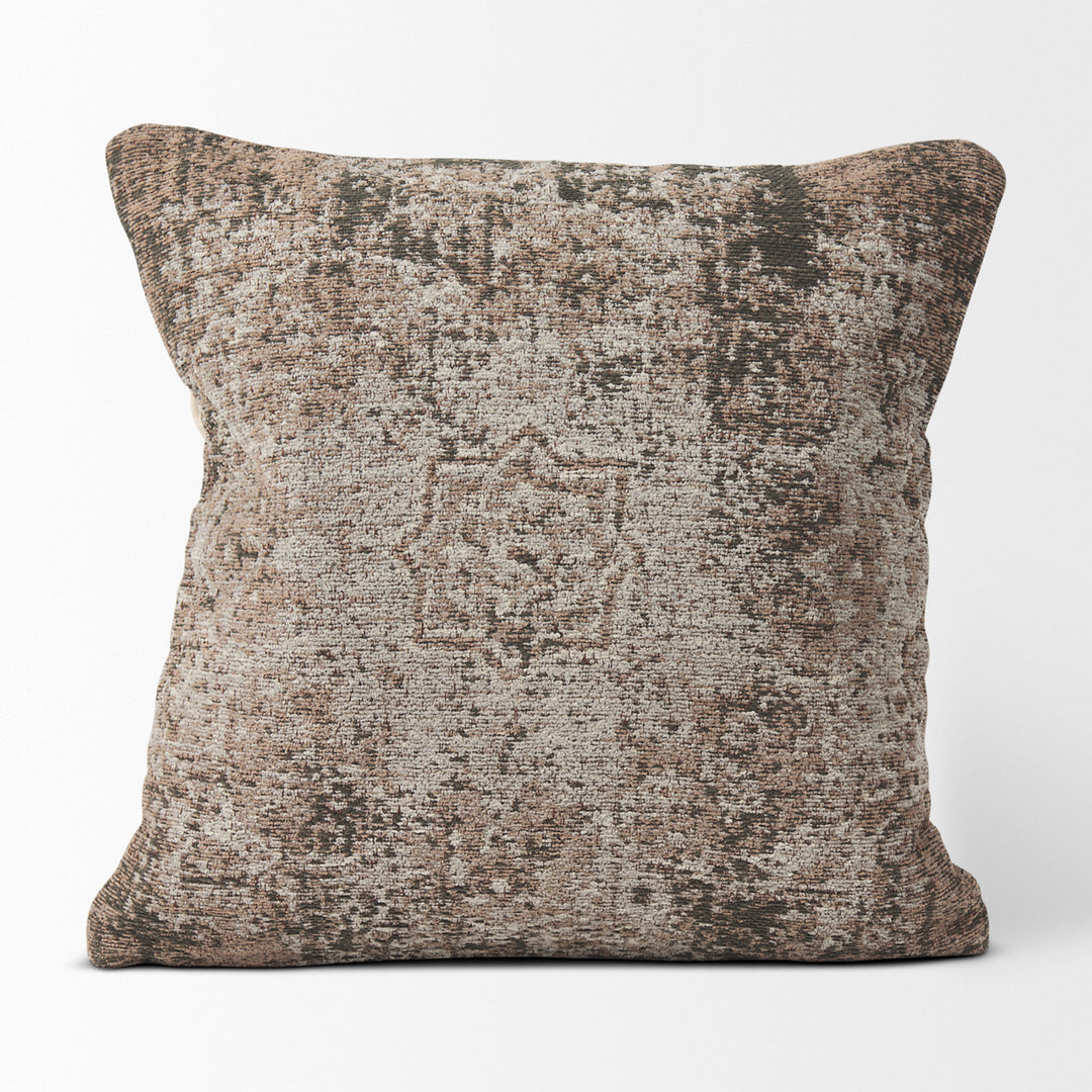 Khloe Taupe Square Pillow Cover Decor Mercana