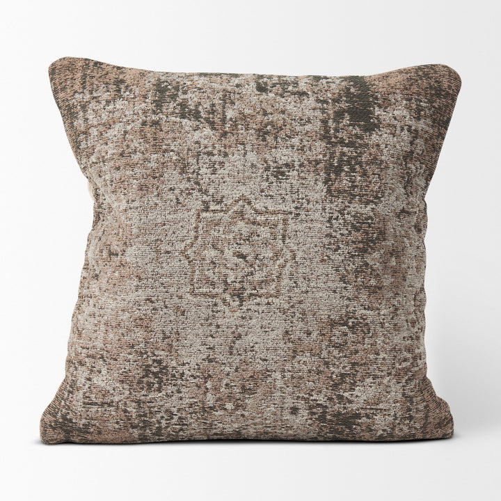 Khloe Taupe Square Pillow Cover Decor Mercana