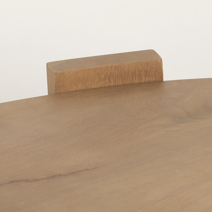 Evelyn Light Brown Oblong Coffee Table Living Room Mercana