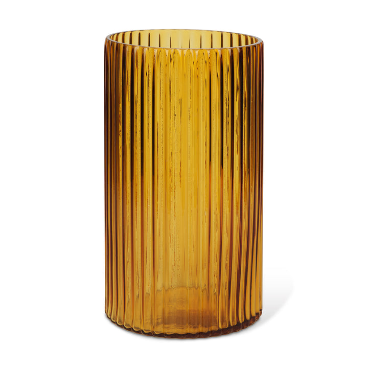 Dawn Tall Amber Glass Vase Decor Mercana