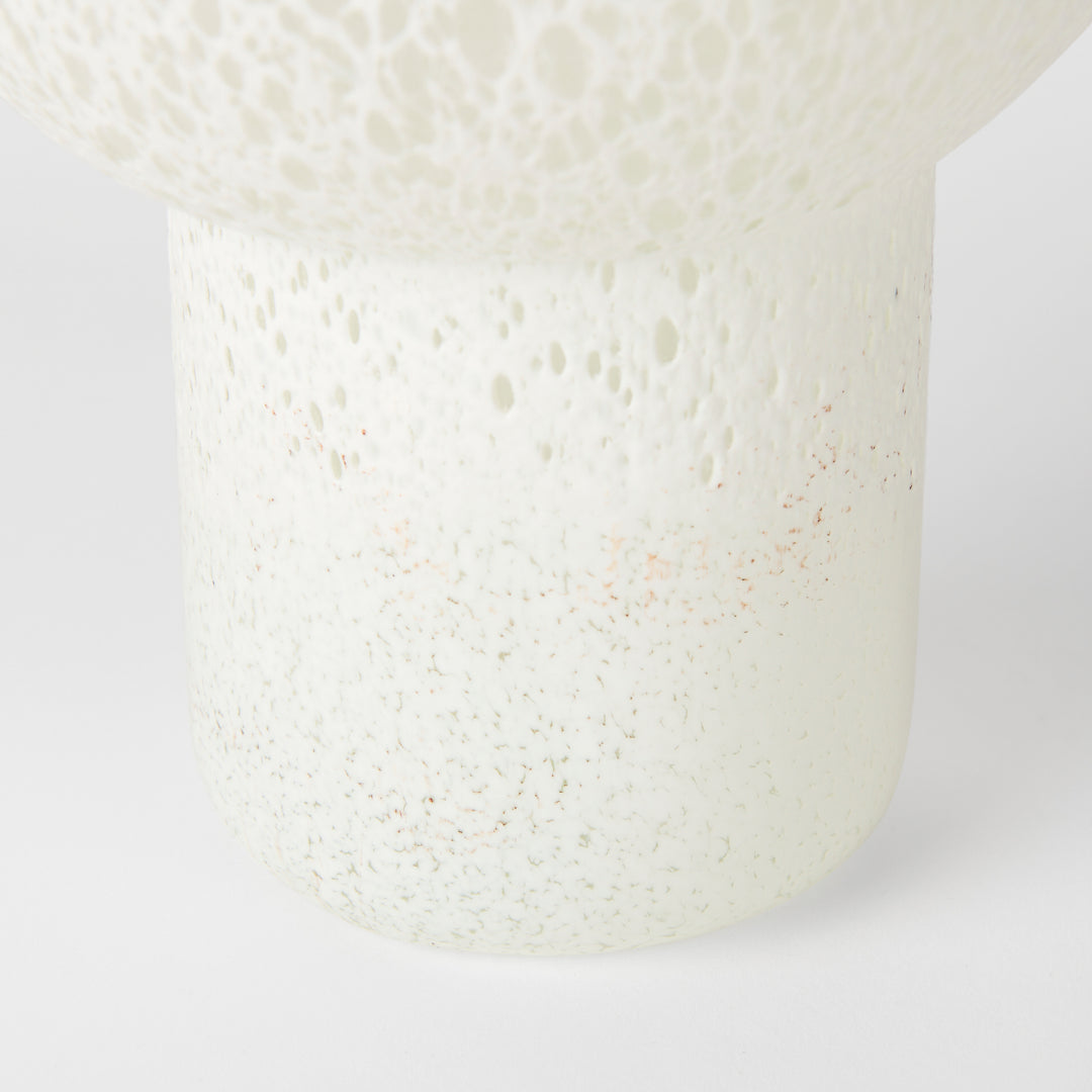Heket Tall White Glass Vase Decor Mercana