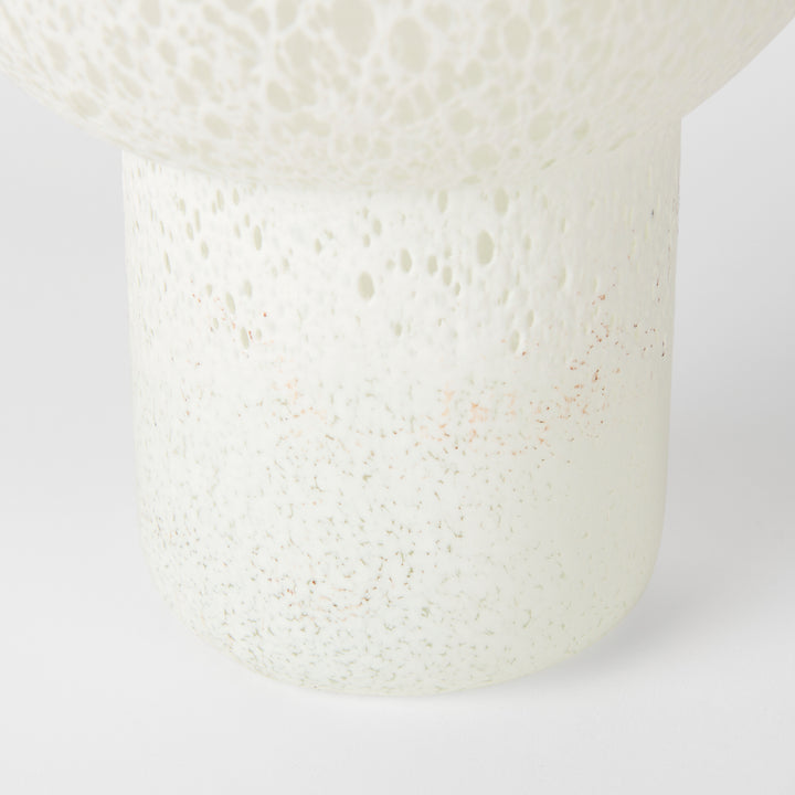 Heket Tall White Glass Vase Decor Mercana