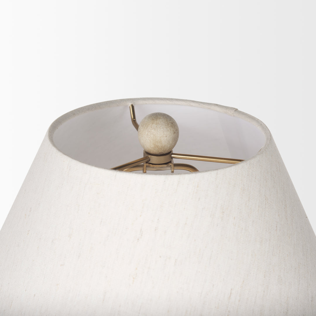 Marvin Taupe Ceramic Table Lamp Decor Mercana