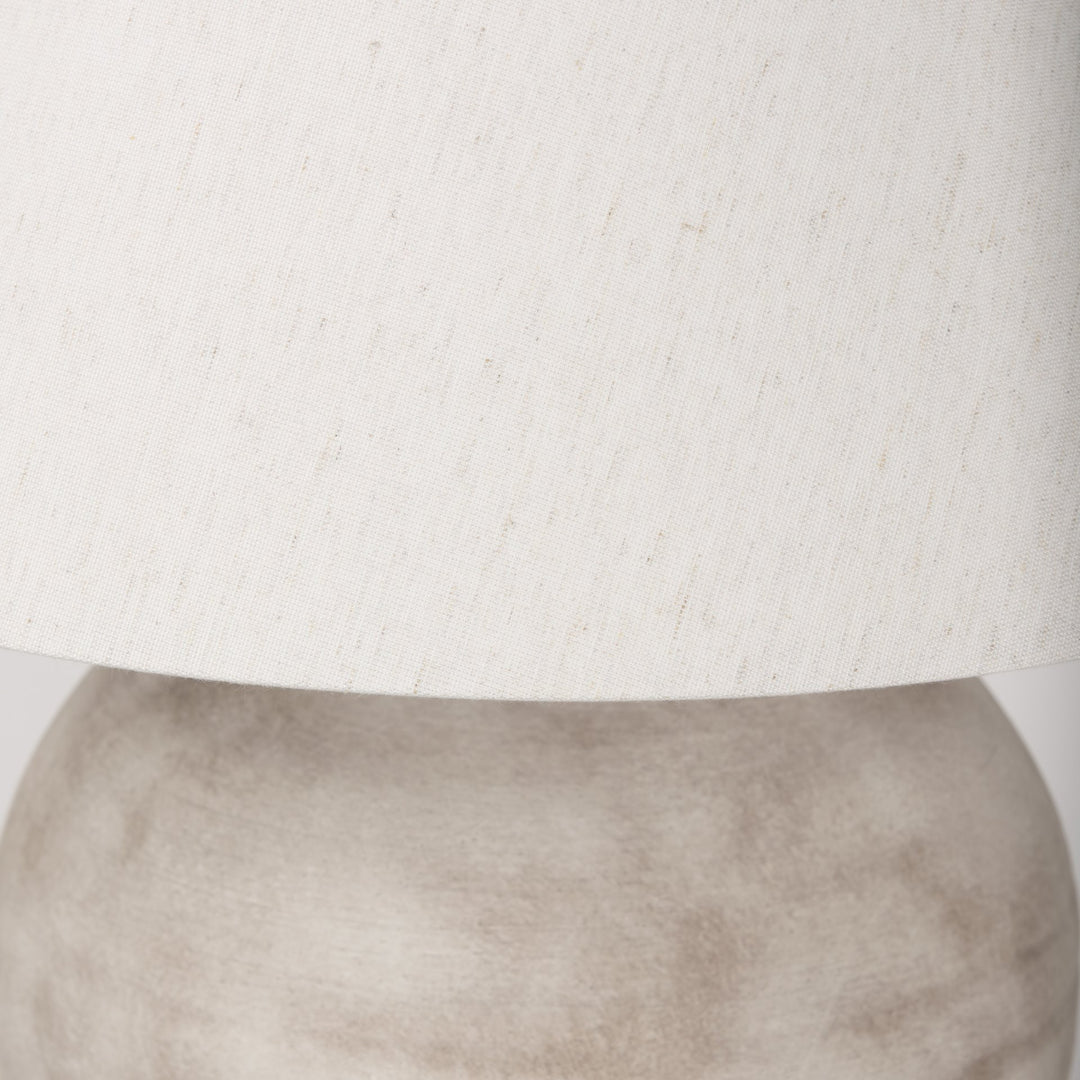 Marvin Taupe Ceramic Table Lamp Decor Mercana