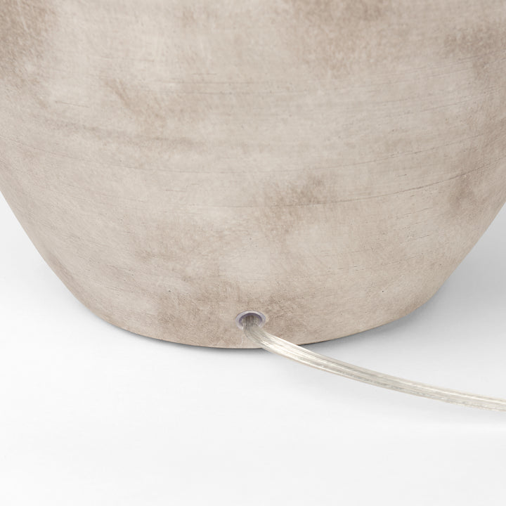 Marvin Taupe Ceramic Table Lamp Decor Mercana