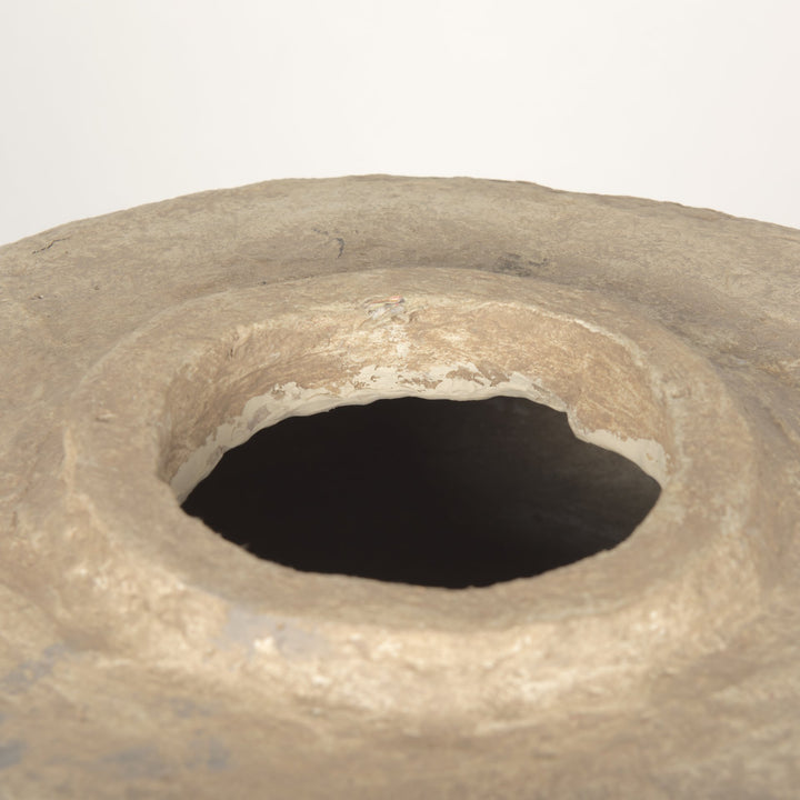 Rama Large Beige Paper Mache Floor Vase Decor Mercana