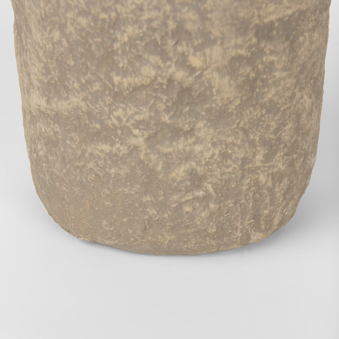 Bala Small Gray Paper Mache Vase Decor Mercana