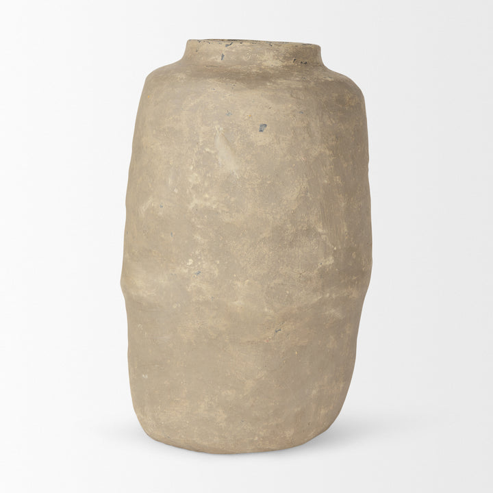 Bala Large Gray Paper Mache Vase Decor Mercana
