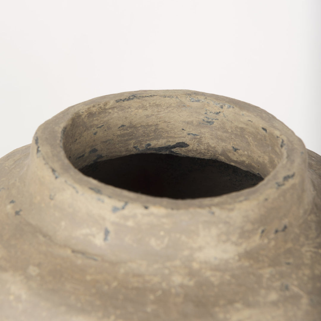 Bala Large Gray Paper Mache Vase Decor Mercana