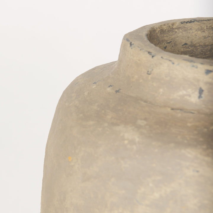Bala Large Gray Paper Mache Vase Decor Mercana