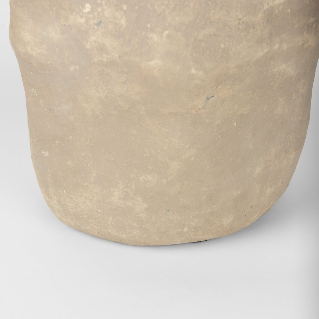 Bala Large Gray Paper Mache Vase Decor Mercana