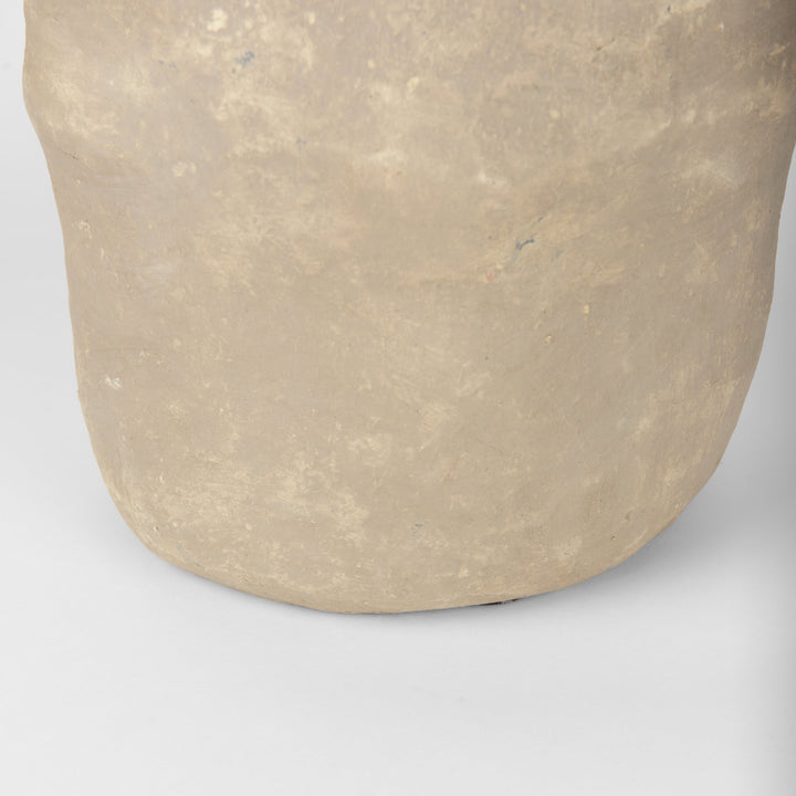Bala Large Gray Paper Mache Vase Decor Mercana