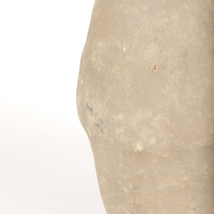 Rundal Small Gray Paper Mache Vase Decor Mercana