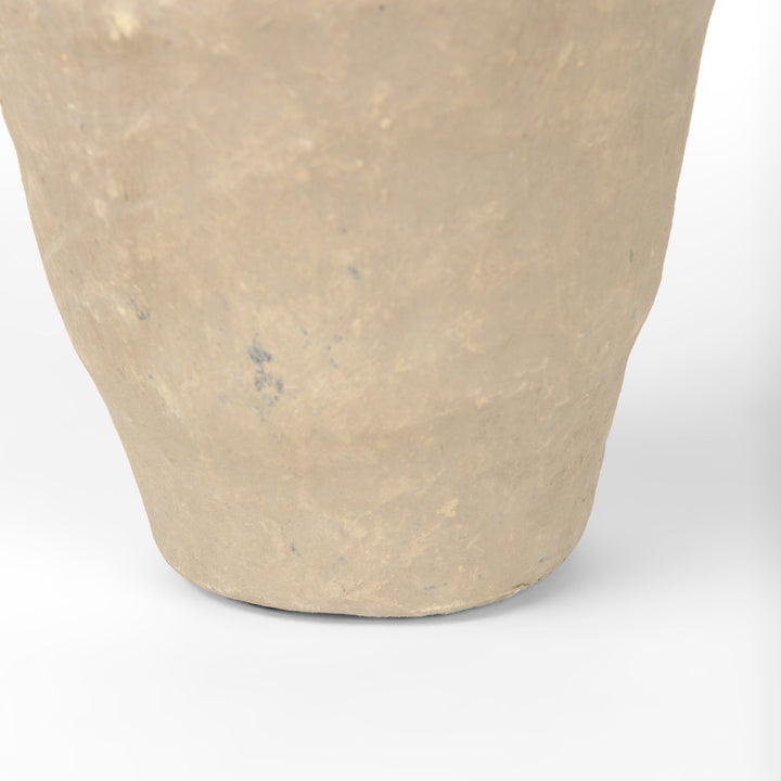 Rundal Small Gray Paper Mache Vase Decor Mercana