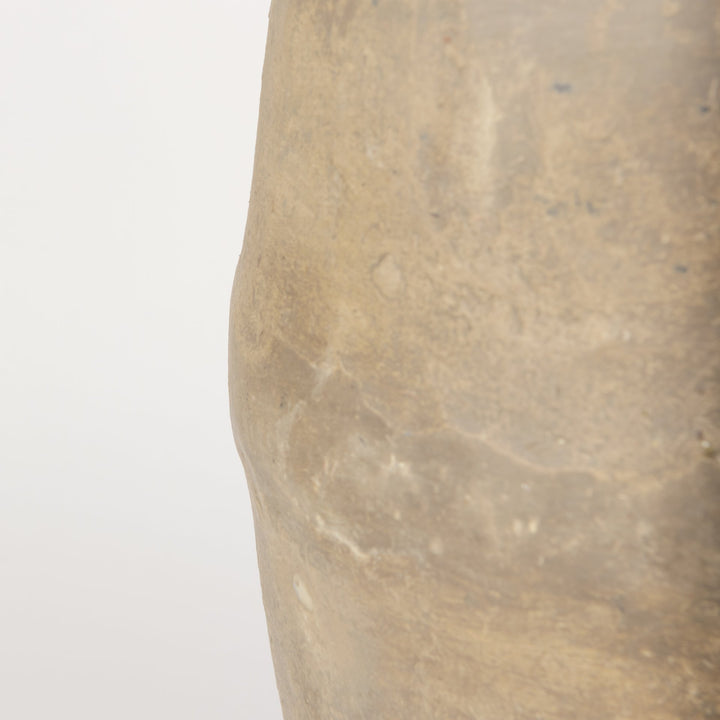 Rundal Large Gray Paper Mache Vase Decor Mercana