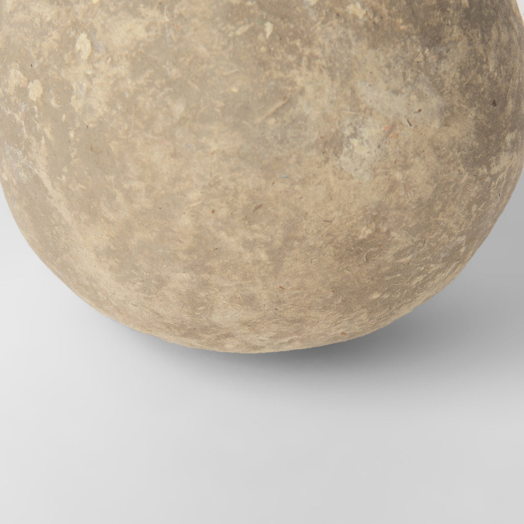 Sunita Set of 3 Gray Paper Mache Orbs Decor Mercana