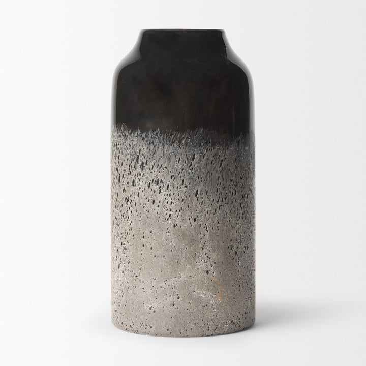 Emu Short Black w/ Gray Vase Decor Mercana