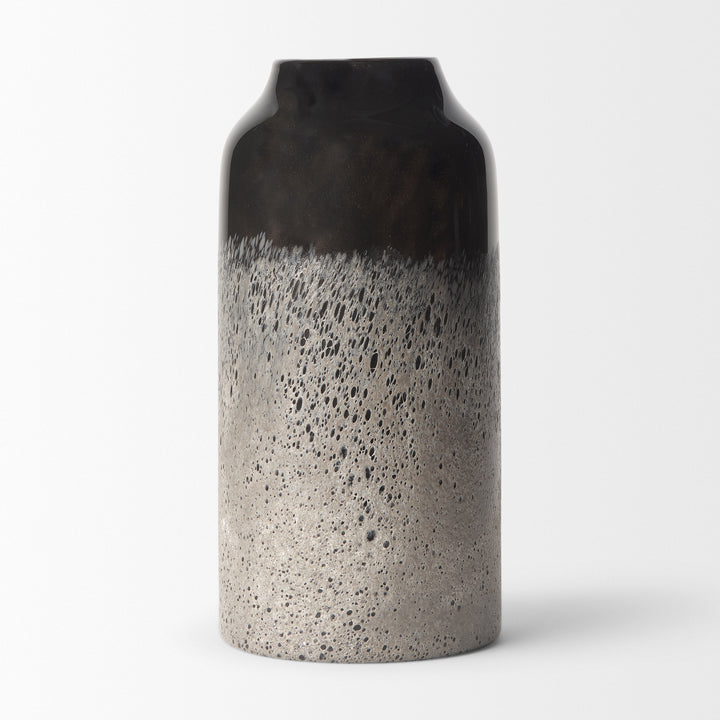 Emu Short Black w/ Gray Vase Decor Mercana