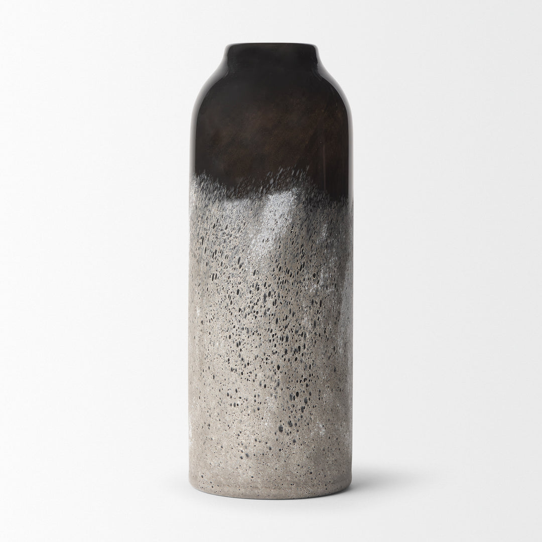 Emu Tall Black w/ Gray Vase Decor Mercana