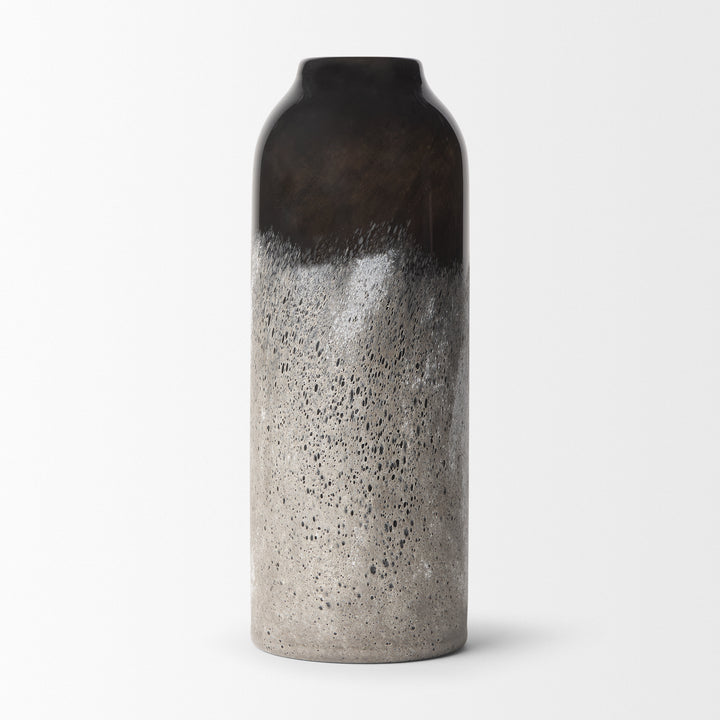 Emu Tall Black w/ Gray Vase Decor Mercana