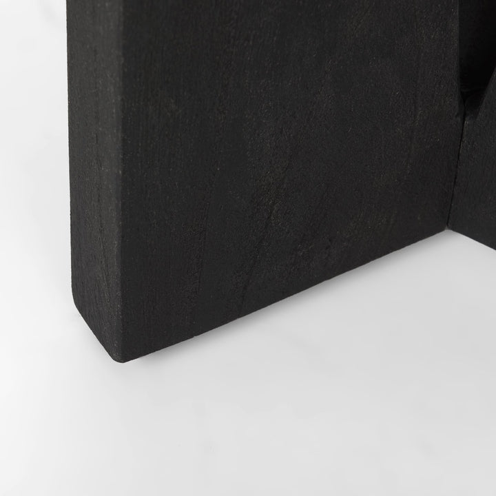 Mattius Black Wood Accent Table Dining Room Mercana