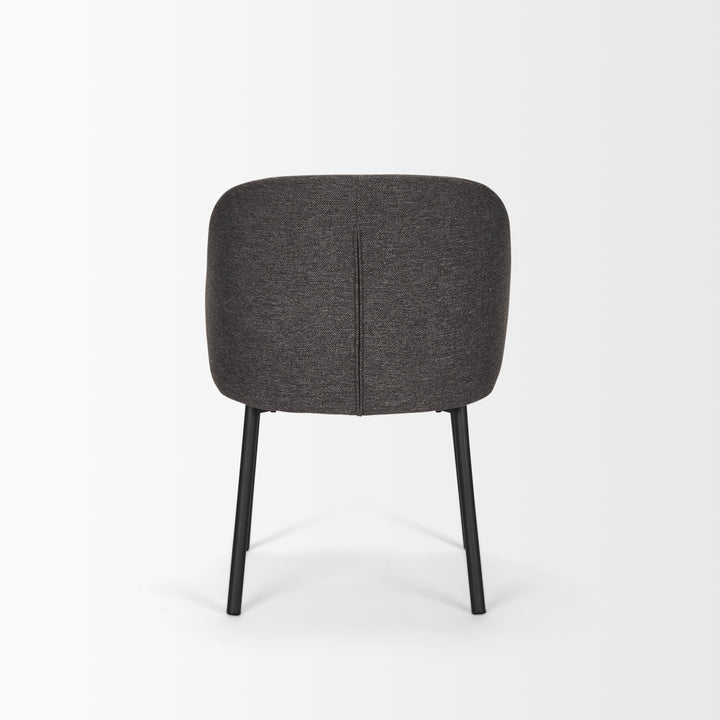 Shannon Dining Chair w/ Gray Fabric & Matte Black Metal Dining Room Mercana