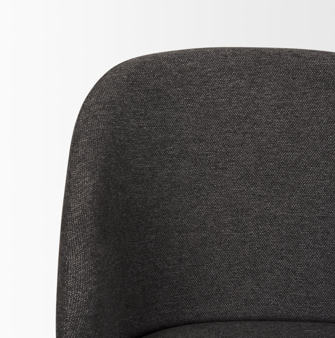 Shannon Dining Chair w/ Gray Fabric & Matte Black Metal Dining Room Mercana