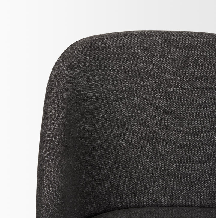 Shannon Dining Chair w/ Gray Fabric & Matte Black Metal Dining Room Mercana