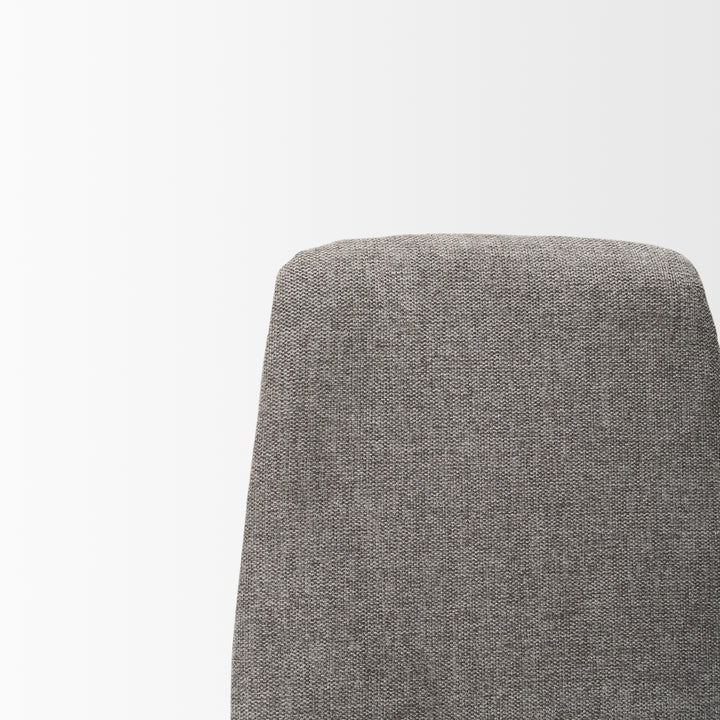 Eve Dining Chair w/ Gray Fabric & Matte Black Metal Dining Room Mercana