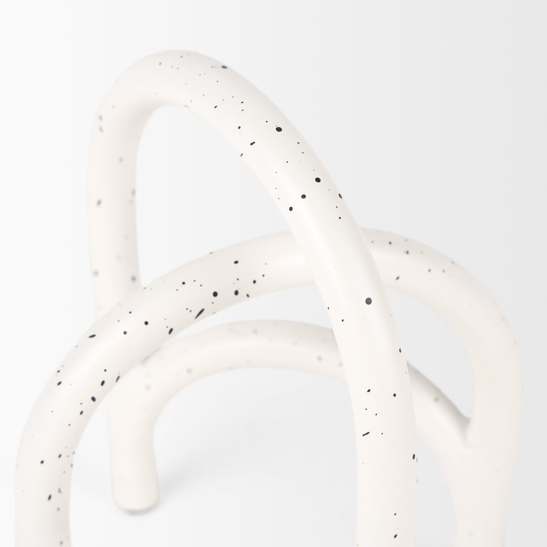 Springe White & Gray Speckled Arch Decorative Object (Set of 2) Decor Mercana