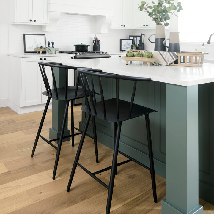 Colin Black Metal Counter Stool Dining Room Mercana