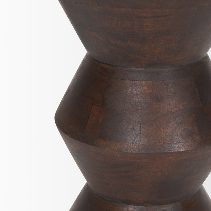 Odessa Dark Brown Wood Accent Table Dining Room Mercana