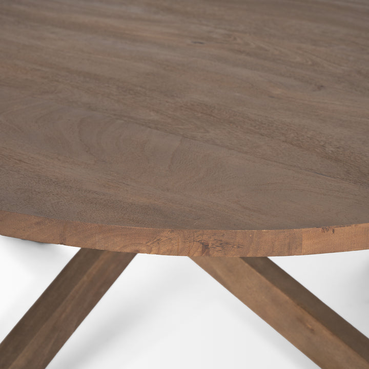 Solana Medium Brown Wood Coffee Table Living Room Mercana