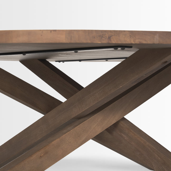 Solana Medium Brown Wood Coffee Table Living Room Mercana