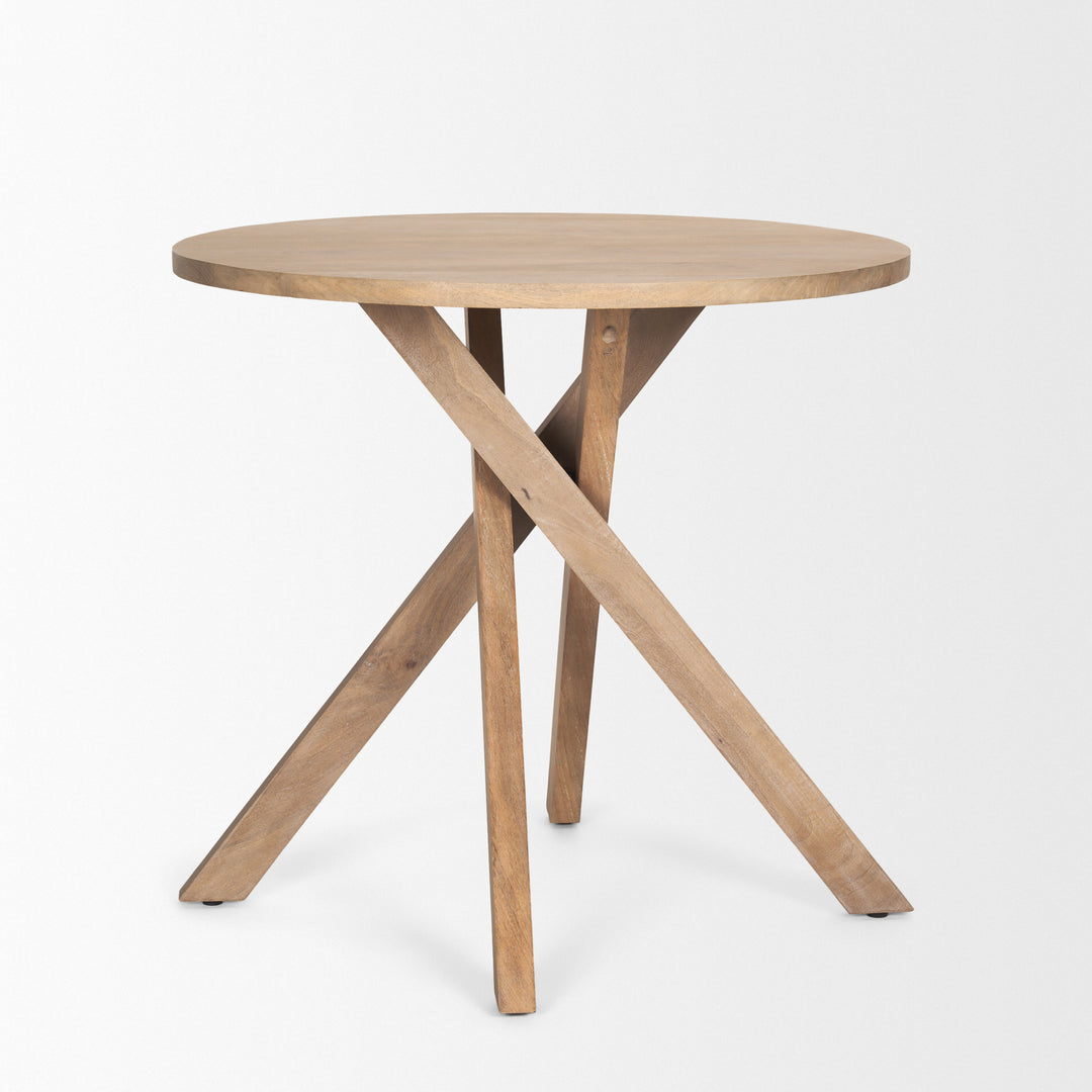 Solana Light Brown Wood Foyer Table Dining Room Mercana