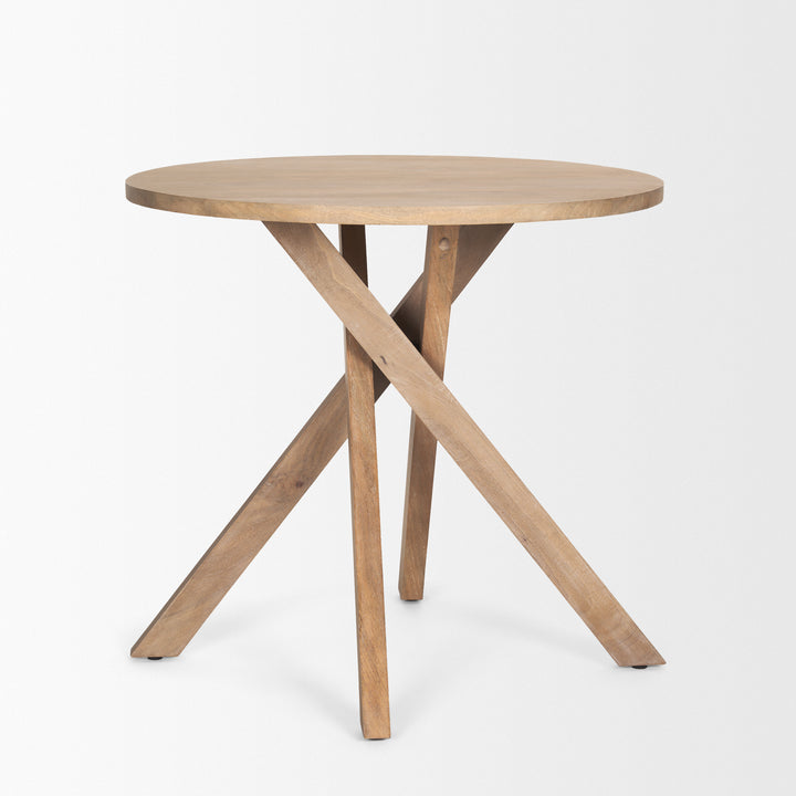 Solana Light Brown Wood Foyer Table Dining Room Mercana