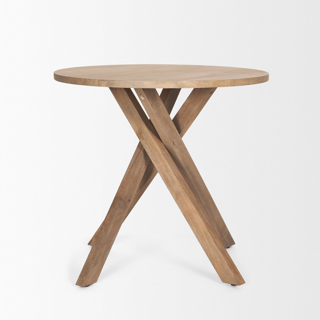 Solana Light Brown Wood Foyer Table Dining Room Mercana