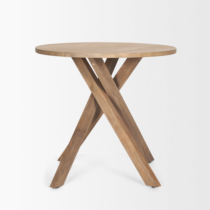 Solana Light Brown Wood Foyer Table Dining Room Mercana