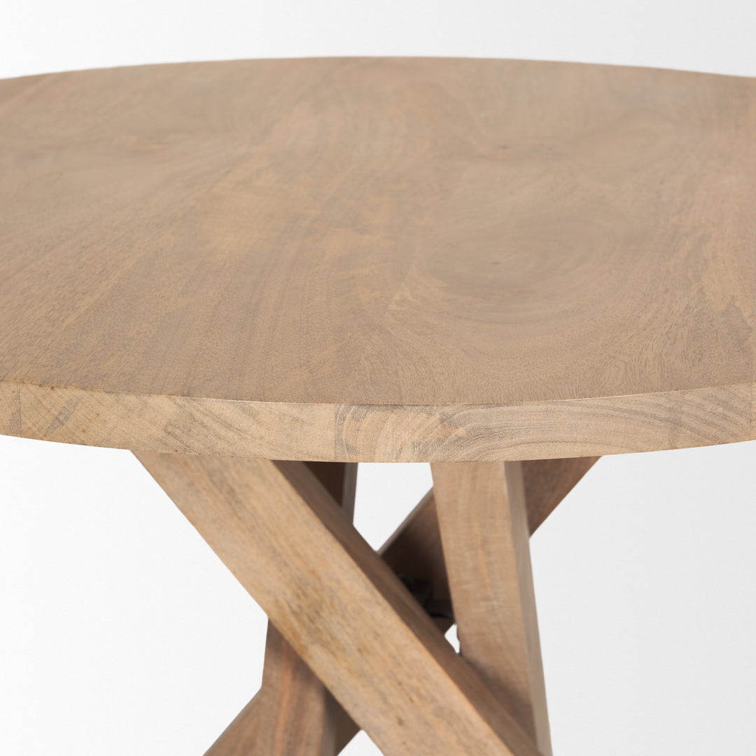 Solana Light Brown Wood Foyer Table Dining Room Mercana