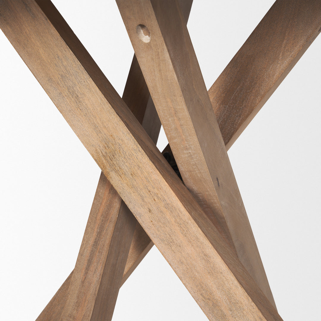 Solana Light Brown Wood Foyer Table Dining Room Mercana