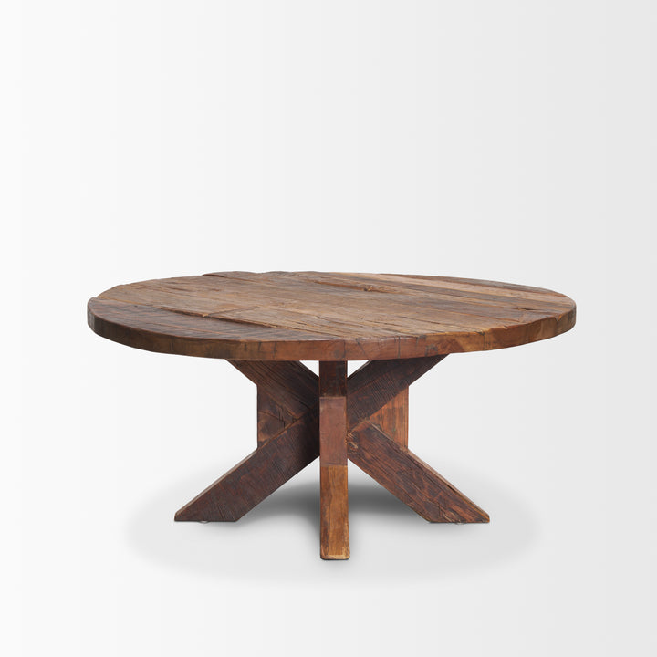 Heidi Reclaimed Brown Wooden Coffee Table Living Room Mercana