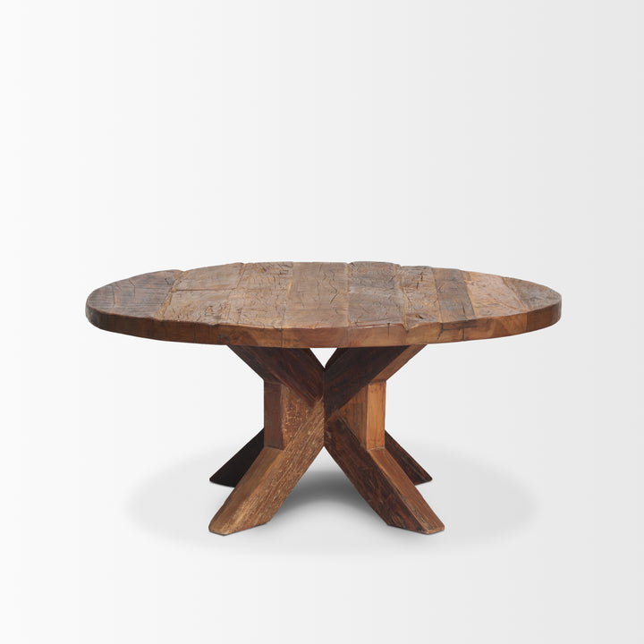 Heidi Reclaimed Brown Wooden Coffee Table Living Room Mercana
